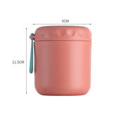 NNEOBA Insulated Food Thermal Jar Stainless Steel Vacuum Soup Cup Pink