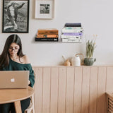 NNEOBA Floating Bookshelf Invisible Book Organizer