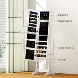 NNEDSZ Jewellery Cabinet Mirror Free Standing