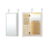 NNEDSZ Jewellery Cabinet Mirror Door Wall Mount