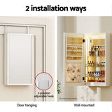 NNEDSZ Jewellery Cabinet Mirror Door Wall Mount