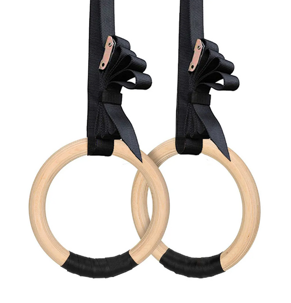 NNEOBA Sports Wood Gymnastic Rings