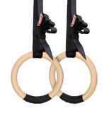 NNEOBA Sports Wood Gymnastic Rings