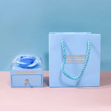 NNEOBA Jewelry Storage Box Rose Macaron Color Display Case