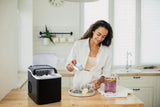 NNEKGE Premium 12kg Ice Cube Maker with Self-Cleaning Technology