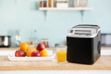 NNEKGE Premium 12kg Ice Cube Maker with Self-Cleaning Technology