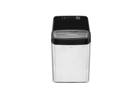 NNEKGE 15kg Stainless Steel Ice Cube Maker with Self-Cleaning