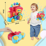 NNEOBA Kids Musical Train Toy for Toddlers with Lights and Sounds