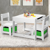 NNEED Kids Table and Chair Set with Storage Box Wooden