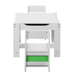 NNEED Kids Table and Chair Set with Storage Box Wooden