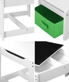 NNEED Kids Table and Chair Set with Storage Box Wooden