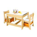 NNEED Kids Table and Chairs Set with Toys Storage Box
