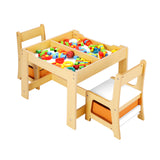 NNEED Kids Table and Chairs Set with Toys Storage Box