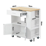 NNEED Kitchen Island Trolley Rolling Serving Cart