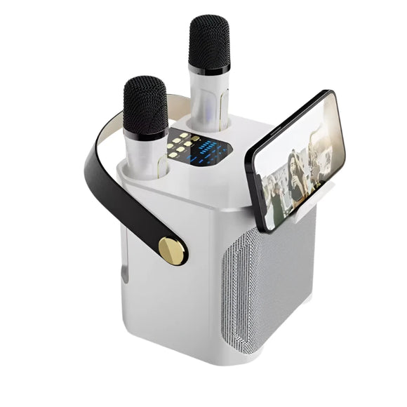 NNEOBA High Power Karaoke Bluetooth Speaker with Dual Microphone
