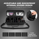 NNEOBA Fishing Tackle Reel Case with Shockproof Dividers