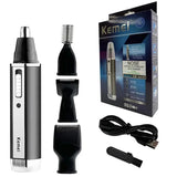 NNEOBA Rechargeable Nose & Ear Hair Trimmer Precision Grooming Black