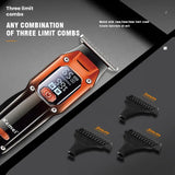 NNEOBA Professional Hair Clipper & Trimmer Rechargeable Barber Grade Orange