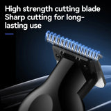 NNEOBA Salon Grade Electric Hair Clipper Powder Metallurgical Blade Black