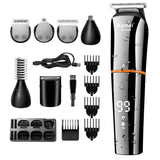 NNEOBA Waterproof 11-in-1 Men's Grooming Kit Cordless Rechargeable Trimmer Black