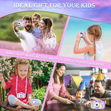 NNEOBA Kids Mini Camera Unicorn 1080P HD 2-Inch Screen