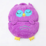 NNEOBA Kids Shark Sleeping Bag Plush Doll Pillow (Purple)