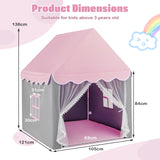 NNECW Kids Playhouse Tent with Washable Mat for Boys &amp; Girls-Pink