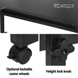 NNEDSZ Laptop Desk Table Height Adjustable Wooden Bed Side Tables 80CM Black