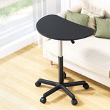 NNEDSZ Laptop Desk Portable Height Adjustable Table Caster Wheels 60CM Black