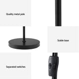 NNEDSZ Floor Lamp Mother and Child Modern Home Living Room Office Reading Black