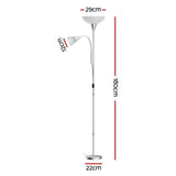 NNEDSZ Floor Lamp Mother and Child Modern Home Living Room Office Reading Silver