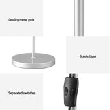 NNEDSZ Floor Lamp Mother and Child Modern Home Living Room Office Reading Silver