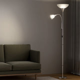 NNEDSZ Floor Lamp Mother and Child Modern Home Living Room Office Reading Silver
