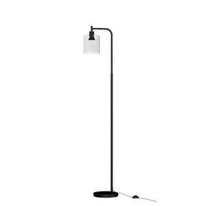 NNEDSZ Floor Lamp Light Stand Modern Home Living Room Office Reading Glass Shade Black