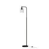 NNEDSZ Floor Lamp Light Stand Modern Home Living Room Office Reading Glass Shade Black