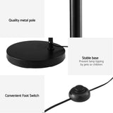 NNEDSZ Floor Lamp Light Stand Modern Home Living Room Office Reading Glass Shade Black