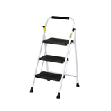 NNEDSZ Giantz 3 Step Ladder Multi-Purpose Folding Steel Light Weight Platform