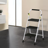 NNEDSZ Giantz 3 Step Ladder Multi-Purpose Folding Steel Light Weight Platform