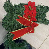 NNEOBA LED Christmas Cat Wreath with Pine Needles and Lights