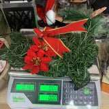 NNEOBA LED Christmas Cat Wreath with Pine Needles and Lights