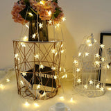 NNEOBA LED String Lights Outdoor Star Garland Party Decor