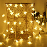 NNEOBA LED String Lights Outdoor Star Garland Party Decor