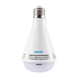 360 Degree Panoramic Bluetooth Speaker Bulb With 2Mp Hd 1080P Ip Camera And Wifi Motion Detection - White-1915196629540016130