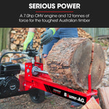 NNEMB 12 Tonne Petrol Hydraulic Wood Log Splitter, - HPS400