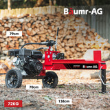 NNEMB 12 Tonne Petrol Hydraulic Wood Log Splitter, - HPS400