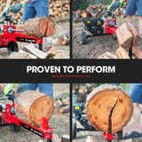 NNEMB 12 Tonne Petrol Hydraulic Wood Log Splitter, - HPS400