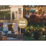 NNEDSZ 14m Festoon Lights Christmas Fairy String Lights Outdoor Party Garden Decor