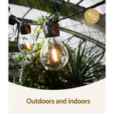 NNEDSZ 17m Solar Festoon Lights Outdoor LED String Light Christmas Decorations Party