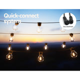 NNEDSZ 17m Solar Festoon Lights Outdoor LED String Light Christmas Decorations 2pcs