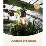 NNEDSZ 17m Solar Festoon Lights Outdoor LED String Light Christmas Wedding Decor